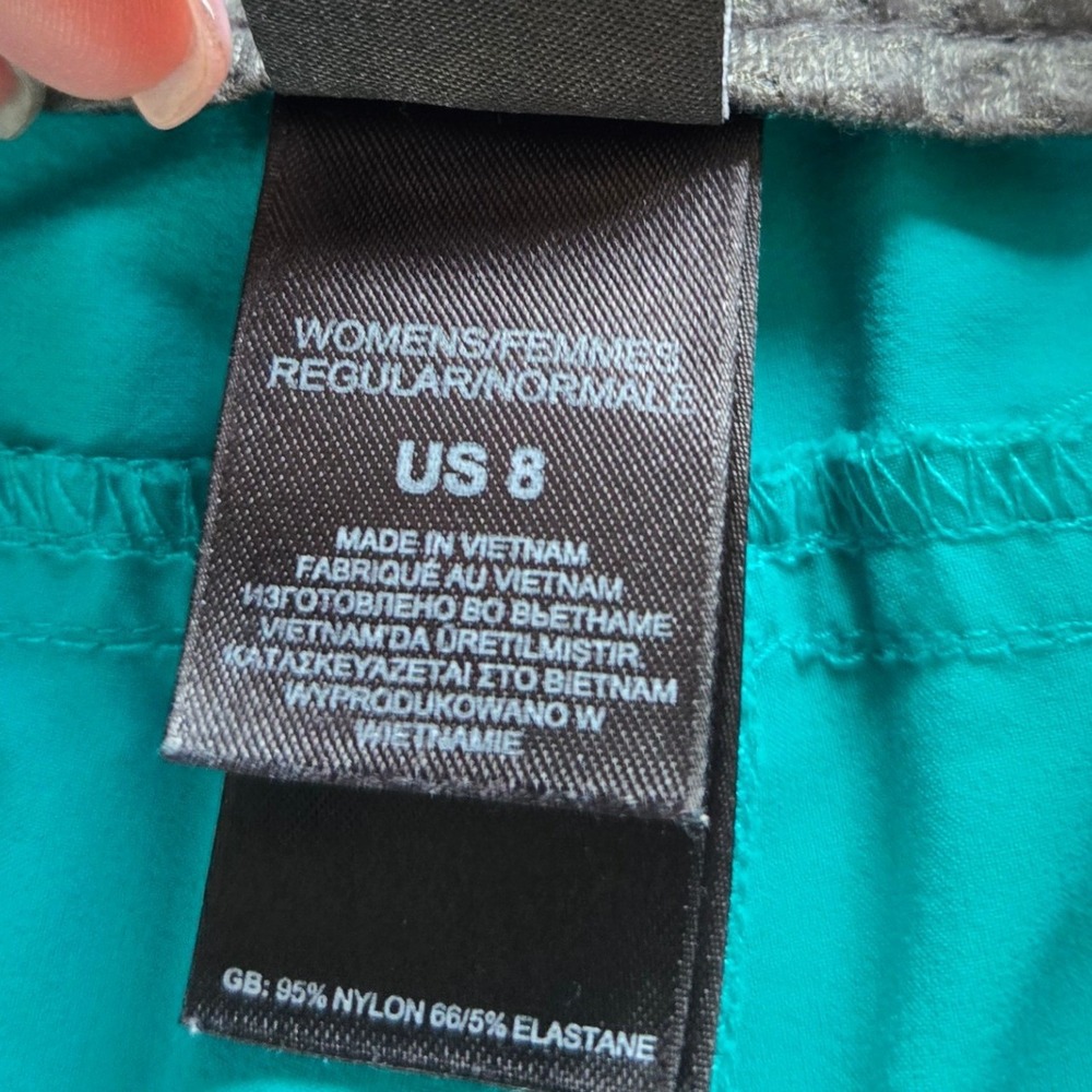 The North Face Womens Horizon Hiking Shorts Teal Blue Size 8 Regular Nylon Blend - Picture 7 of 11